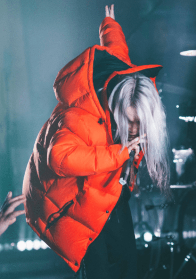 Billie Eilish Red Puffer Jacket